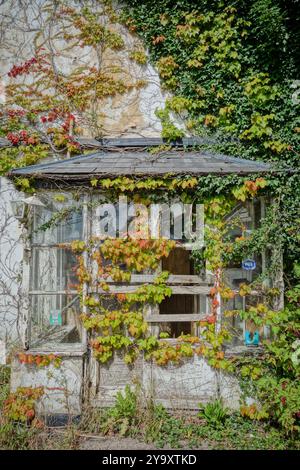 Hôtel abandonné à Ruins, Devon, Royaume-Uni Banque D'Images