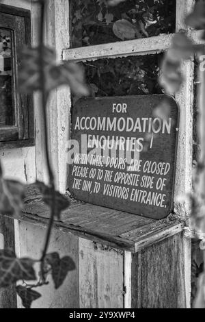 Hôtel abandonné à Ruins, Devon, Royaume-Uni Banque D'Images