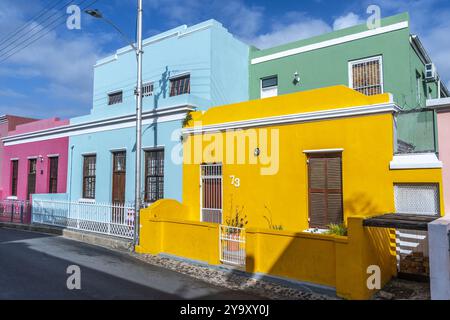 Afrique du Sud, Western Cape, Cape Town, quartier de Bo-Kaap, centre historique coloré de la culture malaise du Cap Banque D'Images