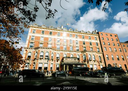 L'hôtel Shelbourne à St Stephen's Green à Dublin Banque D'Images