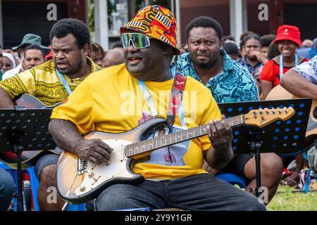 Papouasie-Nouvelle-Guinée, région du golfe de Papouasie, District de la capitale nationale, Port Moresby, visite du pape François en Papouasie-Nouvelle-Guinée du 6 au 9 septembre 2024 Banque D'Images