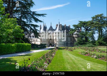 France, Loir-et-cher (41), vallée de la Loire, classée au patrimoine mondial de l'UNESCO, Chaumont-sur-Loire, le château fort Banque D'Images