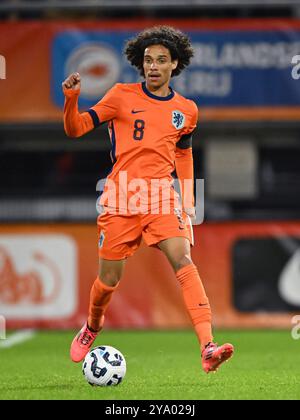 ALMELO - Gjivai Zechiel de Hollande U21 lors du match amical Interland entre les pays-Bas O21 et le Mexique O21 au stade Erve Asito le 10 octobre 2024 à Almelo, pays-Bas. ANP | Hollandse Hoogte | GERRIT VAN KEULEN Banque D'Images