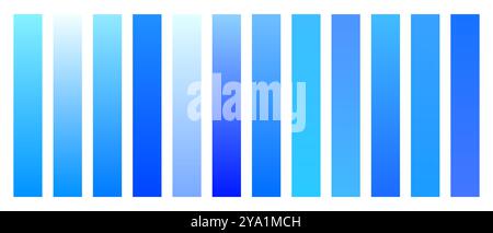 ensemble de fond de palette d'ombre de couleur bleue pour vecteur de présentation Illustration de Vecteur