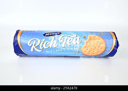 Mcvitie's Rich Tea biscuits – pays de Galles, Royaume-Uni – 09 octobre 2024 Banque D'Images