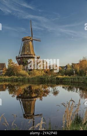 Moulin historique de Sanssouci. Gifhorn. Allemagne Banque D'Images