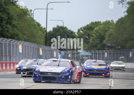 Ryan Preece, pilote de la NASCAR Cup Series, court pour le Grant Park 165 à Chicago, il, États-Unis, Amérique du Nord Banque D'Images