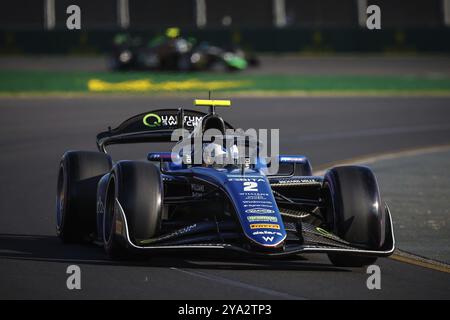 MELBOURNE, AUSTRALIE, 22 MARS : Zak O'Sullivan de Grande-Bretagne et Art Grand Prix lors des qualifications au Grand Prix d'Australie de formule 2 2024 à Al Banque D'Images