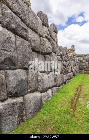 Forteresse de Sacsayhuaman, ruines Inca à Cusco ou cuzco ville, Pérou, Amérique du Sud Banque D'Images