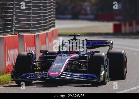 MELBOURNE, AUSTRALIE, 22 MARS : le Français Esteban Ocon pilote l'Alpine A524 Renault lors de la deuxième épreuve du Grand Prix d'Australie 2024 à Albe Banque D'Images