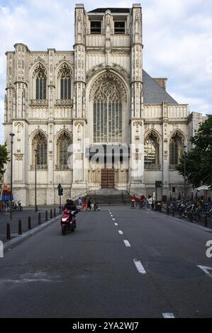 Louvain, Brabant flamand, Belgique, 07 01 2022, façade de l'église Saint-Pierre, Europe Banque D'Images