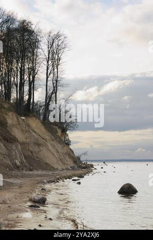 La rive escarpée de Brodtener est une bande côtière d'environ 4 km de long de la baie de Luebecker dans le Schleswig-Holstein, qui est limitée par la reso balte Banque D'Images