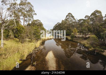 CANN RIVER, AUSTRALIE, MAI 30 2024 : le pittoresque township de Cann River par un après-midi d'automne frais à Victoria, Australie, Océanie Banque D'Images