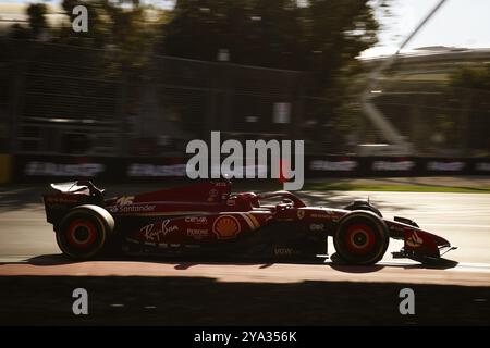 MELBOURNE, AUSTRALIE, 22 MARS : Charles Leclerc de Monaco pilote la Ferrari SF-24 lors de la deuxième épreuve du Grand Prix d'Australie 2024 à Albert Banque D'Images