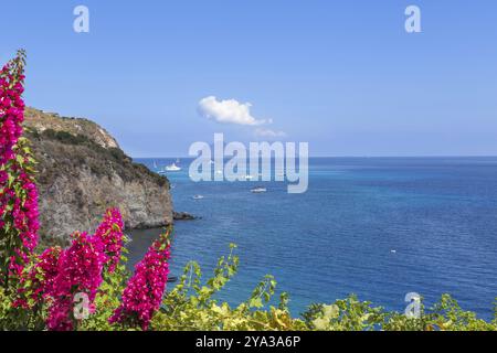 Volcan Stromboli Archipel Eolie Sicile Italie Banque D'Images