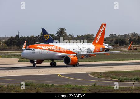 EasyJet Europe Airbus A320-251N (REG : OE-LSU), entré en service en avril 2024. Banque D'Images