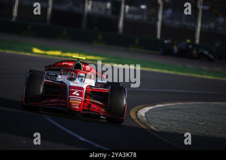 MELBOURNE, AUSTRALIE, 22 MARS : Andrea Kimi Antonelli, d'Italie, et Prema Racing, lors des qualifications au Grand Prix d'Australie de formule 2 2024 à Alber Banque D'Images