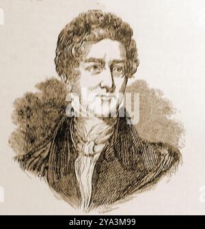 Portrait du XIXe siècle de Sir Robert Peel, député, premier ministre du Royaume-Uni, ministre de l'intérieur, secrétaire en chef de l'Irlande et chef de l'opposition - il a également créé la police métropolitaine Banque D'Images