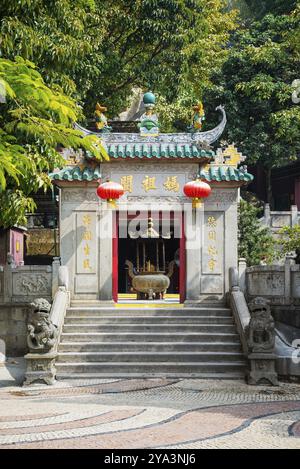 Entrée principale du temple chinois a-ma à macao en chine Banque D'Images