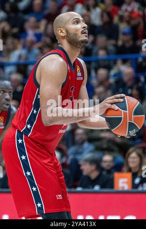 Shavon Shields #31 de EA7 Emporio Armani Milan - EA7 Emporio Armani Milano vs Paris Basketball - panier EuroLeague 2024-2025 - Milan 11 octobre 2024 crédit : Kines Milano/Alamy Live News Banque D'Images