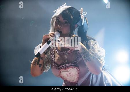 Melanie Martinez se produisant au Palau Sant Jordi, Barcelone 05.10.2024. Photographe : ALE Espaliat Banque D'Images