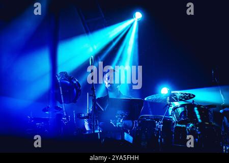 Malmo, Suède. 10 octobre 2024. Brit Floyd, le groupe hommage britannique Pink Floyd, donne un concert au Malmö Arena de Malmö. Banque D'Images