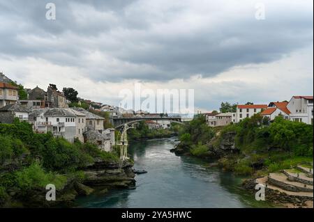 mostar, bosnie-herzégovine vieille ville : 24 avril 2023 Banque D'Images