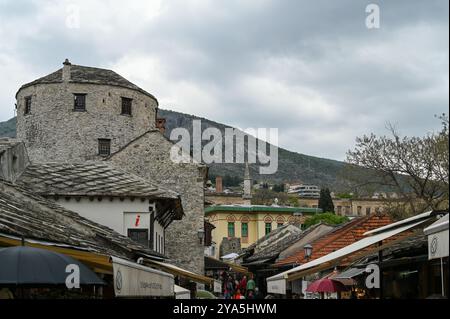 mostar, bosnie-herzégovine vieille ville : 24 avril 2023 Banque D'Images