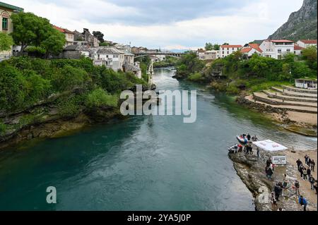 mostar, bosnie-herzégovine vieille ville : 24 avril 2023 Banque D'Images