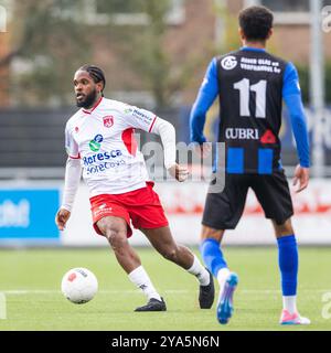 NOORDWIJK. 12-10-2024. Sportpark Duinwetering. Betnation Divisie. Dutch Tweede Divisie Football, saison 2024/2025. Match entre VV Noordwijk - ACV Assen. Giovanni da Fonseca, joueur de VV Noordwijk. Crédit : Pro Shots/Alamy Live News Banque D'Images