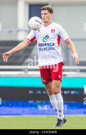 NOORDWIJK. 12-10-2024. Sportpark Duinwetering. Betnation Divisie. Dutch Tweede Divisie Football, saison 2024/2025. Match entre VV Noordwijk - ACV Assen. Le joueur de VV Noordwijk Dylan Rietveld. Crédit : Pro Shots/Alamy Live News Banque D'Images