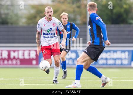 NOORDWIJK. 12-10-2024. Sportpark Duinwetering. Betnation Divisie. Dutch Tweede Divisie Football, saison 2024/2025. Match entre VV Noordwijk - ACV Assen. Nick van Staveren, joueur de VV Noordwijk. Crédit : Pro Shots/Alamy Live News Banque D'Images