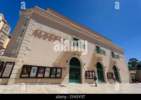 Cinéma Albeniz, Malaga, Andalousie, Espagne Banque D'Images
