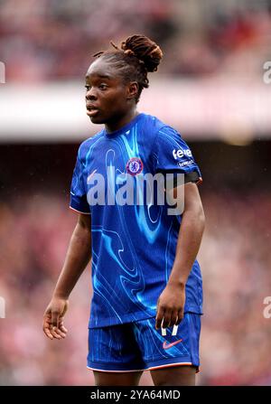 Sandy Baltimore de Chelsea lors du match de Super League féminine Barclays à l'Emirates Stadium, Londres. Date de la photo : samedi 12 octobre 2024. Banque D'Images