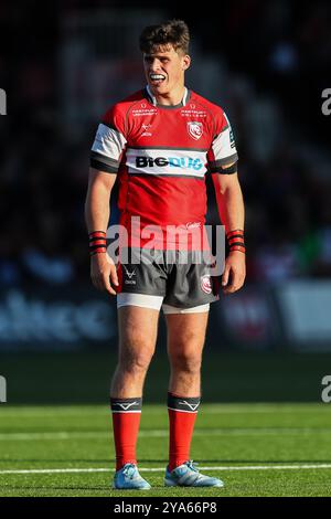 Gloucester, Royaume-Uni. 12 octobre 2024. SEB Atkinson de Gloucester lors du match Gallagher Premiership Gloucester Rugby vs Bath Rugby au Kingsholm Stadium, Gloucester, Royaume-Uni, 12 octobre 2024 (photo par Gareth Evans/News images) à Gloucester, Royaume-Uni le 10/12/2024. (Photo de Gareth Evans/News images/SIPA USA) crédit : SIPA USA/Alamy Live News Banque D'Images