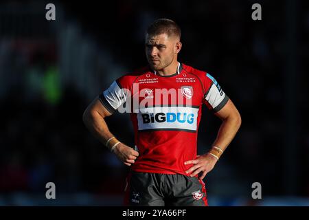 Gloucester, Royaume-Uni. 12 octobre 2024. Jack Clement de Gloucester lors du match Gallagher Premiership Gloucester Rugby vs Bath Rugby au Kingsholm Stadium, Gloucester, Royaume-Uni, 12 octobre 2024 (photo par Gareth Evans/News images) à Gloucester, Royaume-Uni le 10/12/2024. (Photo de Gareth Evans/News images/SIPA USA) crédit : SIPA USA/Alamy Live News Banque D'Images