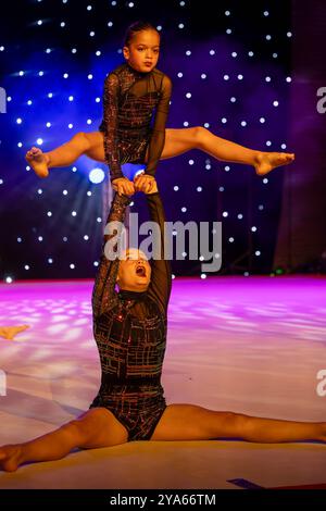 Brentwood Essex 12 octobre 2024 Festival de gymnastique de Londres 2024 crédit : Ian Davidson/Alamy Live News Banque D'Images