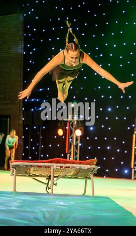 Brentwood Essex 12 octobre 2024 Festival de gymnastique de Londres 2024 crédit : Ian Davidson/Alamy Live News Banque D'Images