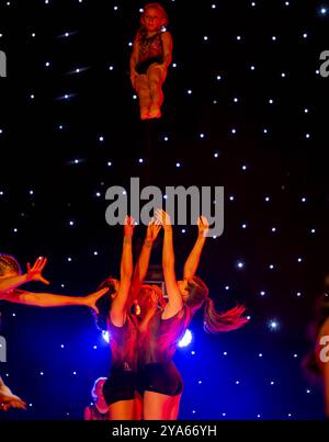 Brentwood Essex 12 octobre 2024 Festival de gymnastique de Londres 2024 crédit : Ian Davidson/Alamy Live News Banque D'Images