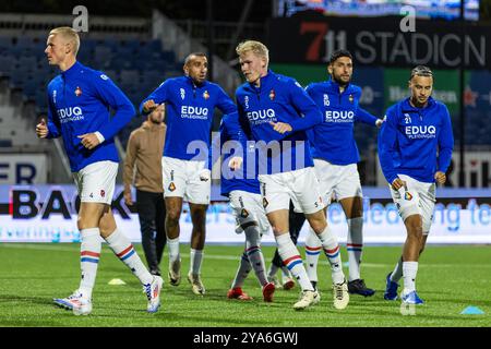 VELSEN, 12-10-2024, 711 Stadion. Football néerlandais, Keuken Kampioen Divisie, saison 2024/2025. Match entre Telstar - de Graafschap. Réchauffement de Telstar. Crédit : Pro Shots/Alamy Live News Banque D'Images