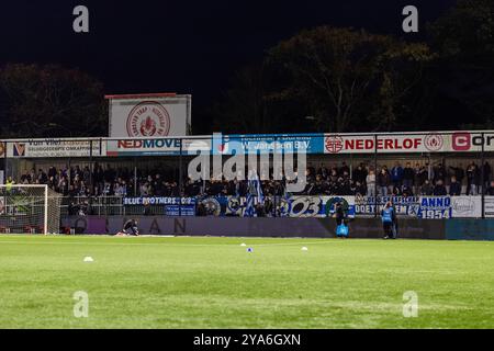 VELSEN, 12-10-2024, 711 Stadion. Football néerlandais, Keuken Kampioen Divisie, saison 2024/2025. Match entre Telstar - de Graafschap. Supporters itinérants de Graafschap. Crédit : Pro Shots/Alamy Live News Banque D'Images