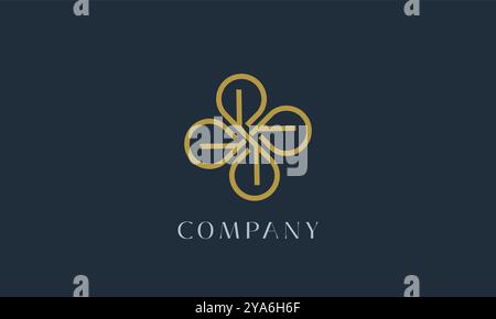 Services personnalisés de conception de logo propre et moderne pour l'image de marque d'entreprise, adaptés aux entreprises professionnelles à la recherche d'un élégant, intemporel Illustration de Vecteur