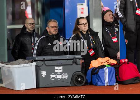 REYKJAVIK, ISLANDE - 11 OCTOBRE 2024 : opérations de Lauren Hayward lors du match de l'UEFA Nations League 2025 entre l'Islande et le pays de Galles à Laugardals Banque D'Images