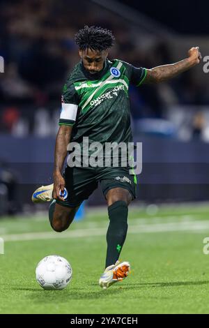 VELSEN, 12-10-2024, 711 Stadion. Football néerlandais, Keuken Kampioen Divisie, saison 2024/2025. Match entre Telstar - de Graafschap. Jeffry fortes, joueur de Graafschap. Crédit : Pro Shots/Alamy Live News Banque D'Images