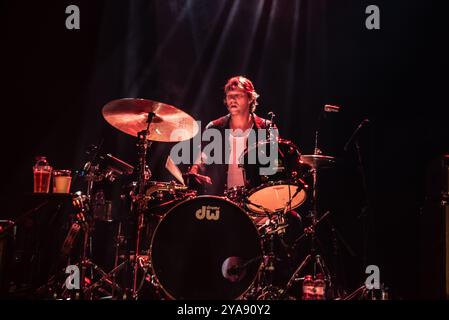 Londres, Royaume-Uni. 12 octobre 2024. Le groupe de rock australien Jet revient à Londres pour promouvoir son nouveau single avec un concert au Kentish Town Forum. Cristina Massei/Alamy Live News Banque D'Images