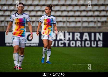 Thea Greboval of Paris FC lors du championnat de France, Arkema premier Ligue match de football entre Paris FC et le stade de Reims le 12 octobre 2024 au stade Sébastien Charlety à Paris Banque D'Images