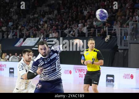 29 Youenn Cardinal de Cesson Rennes lors du championnat de France, match de handball Liqui Moly Starligue entre Cesson-Rennes et Fenis Toulouse le 12 octobre 2024 au Glaz Arena de Cesson-Sévigné, France - photo Laurent Lairys/DPPI crédit : DPPI Media/Alamy Live News Banque D'Images