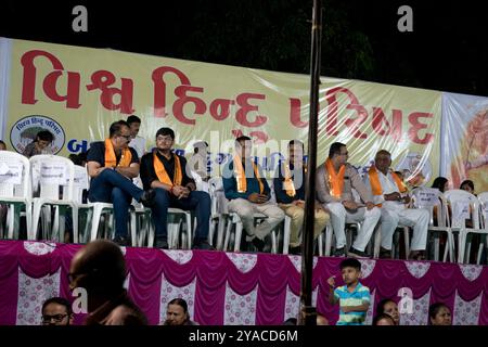 Rajkot, Gujarat, Inde. 12 octobre 2024. Inauguration du programme Ravan Dahan. Crédit : Nasirkhan Davi/Alamy Live News Banque D'Images