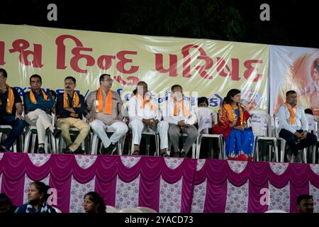 Rajkot, Gujarat, Inde. 12 octobre 2024. Darshitaben Shah, chef du BJP. Crédit : Nasirkhan Davi/Alamy Live News Banque D'Images