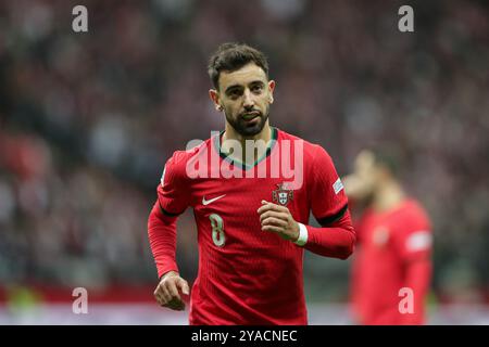 Ruben Neves du Portugal vu lors du match UEFA Nations League 2024 League A Group A1 entre la Pologne et le Portugal , au PGE Narodowy. Score final : Pologne 1:3 Portugal Banque D'Images